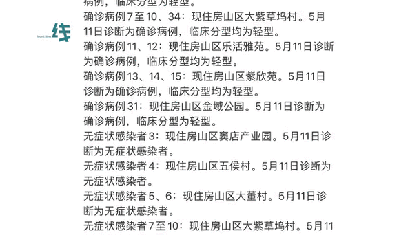 北京病例瞒报事件最新追踪：官方通报新增3例轨迹曝光 涉朝阳区多个中高风险小区