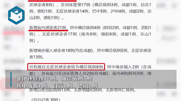 四川省8月1日疫情最新通报：新增本土病例3+5详情及高中风险区调整汇总