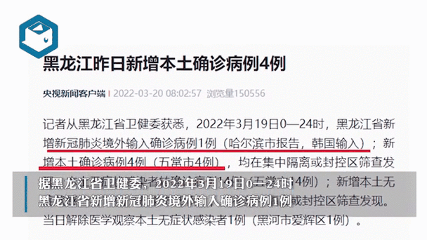 黑龙江新增4例确诊病例详情曝光！官方通报轨迹、区域风险等级及最新防疫政策速查