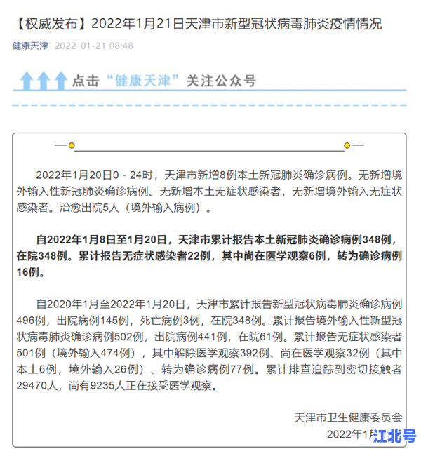 天津新增4例本土新冠肺炎确诊病例行踪轨迹最新通报｜天津卫健委行动轨迹查询速查入口