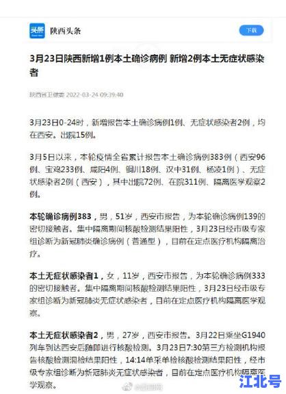 陕西本土病例有多少？最新官方数据通报+高风险区名单+出行防疫提醒