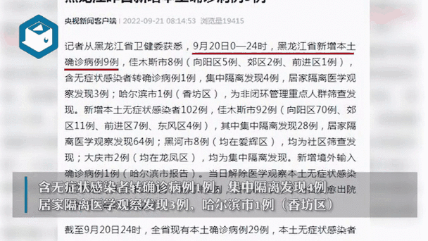 黑龙江最新疫情消息实时更新：新增病例数据通报+高风险区查询+出行政策调整2024